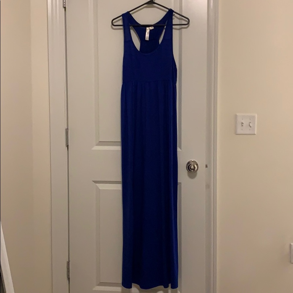 Women’s blue maxi dress